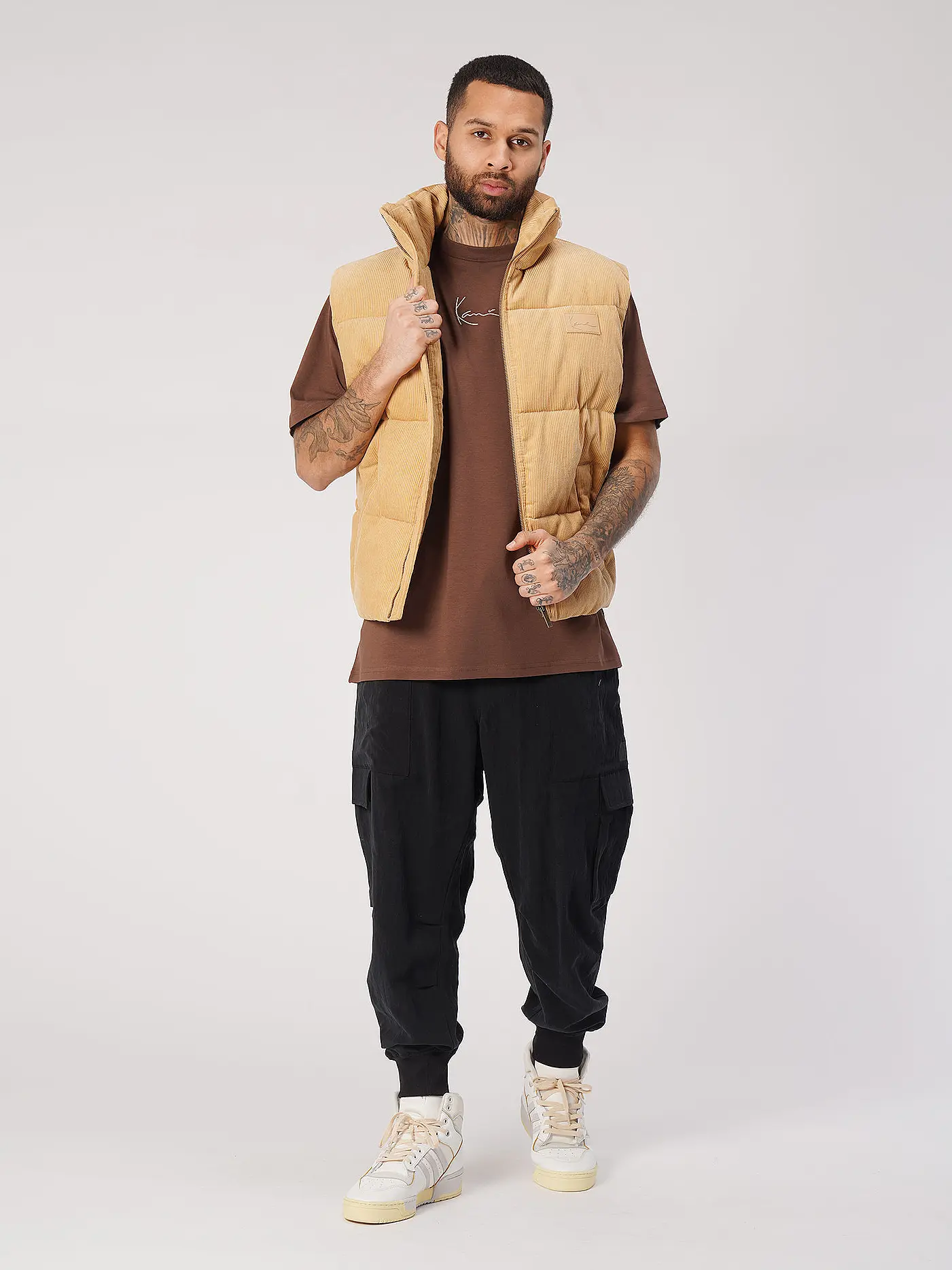 KARL KANI | Cord Steppgilet | 